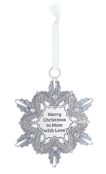 Ganz Snowflake Ornament - To Mom with Love (EX27371)