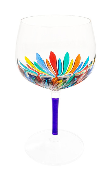 Gage Ocantos Wine/Gin Glass, Purple Stem