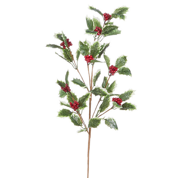 Raz Imports 32" Iced Holly Spray