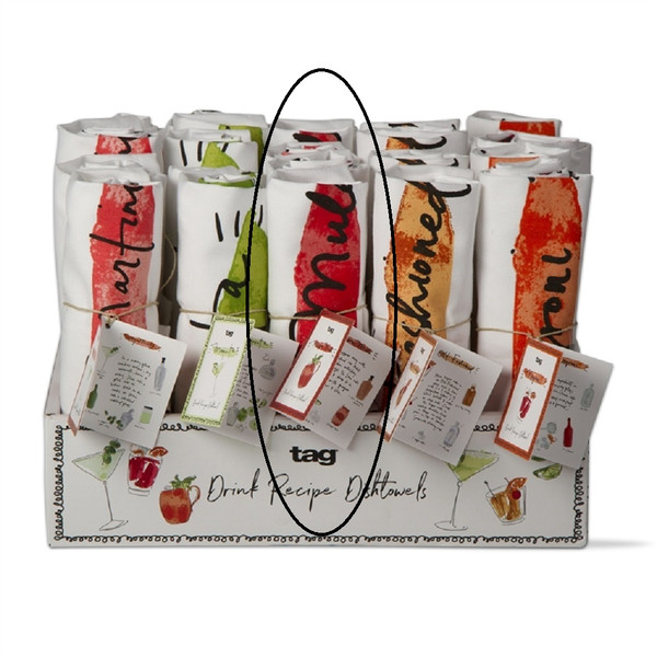 TAG Cocktail Recipe Dishtowel, Moscow Mule (207942A)