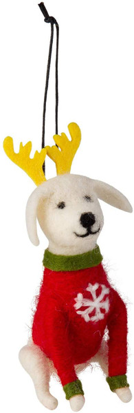 TAG Dog Ornament, Red Sweater (G11833D)
