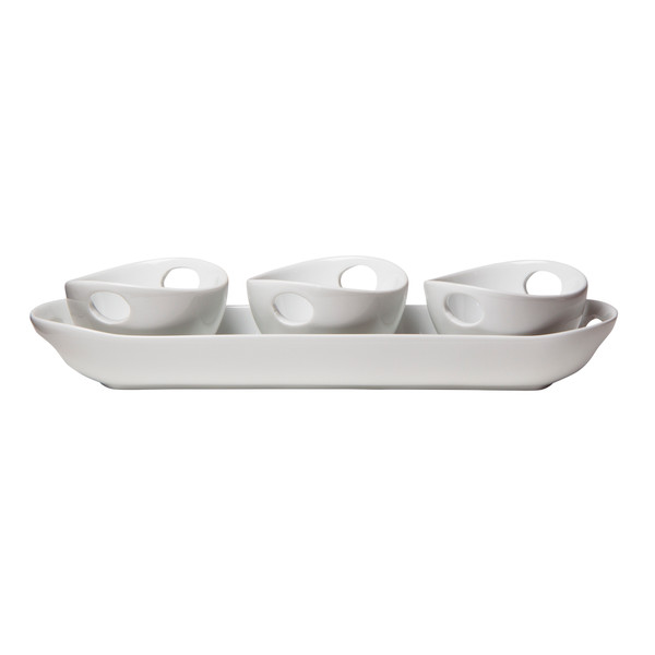 TAG Whiteware Trio Handle Serveware Set (G12893)