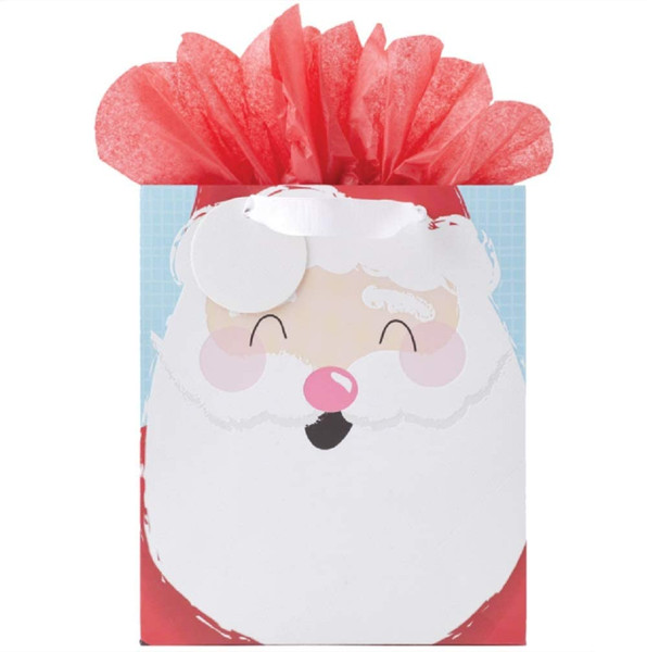 The Gift Wrap Company Medium GoGo Gift Bag, Santa's Antics