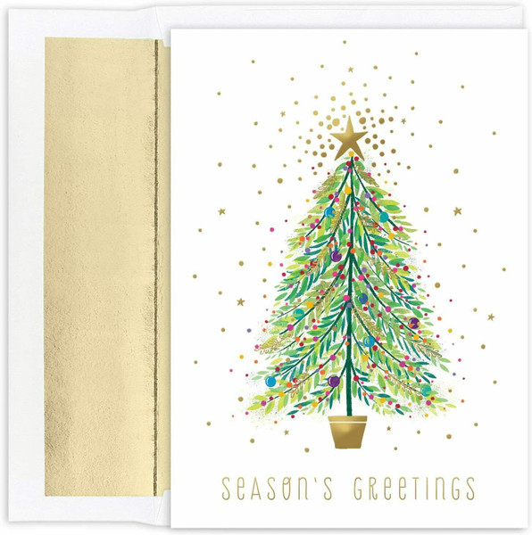 Masterpiece Studios Boxed Holiday Cards, Sparkle Tree (931000)