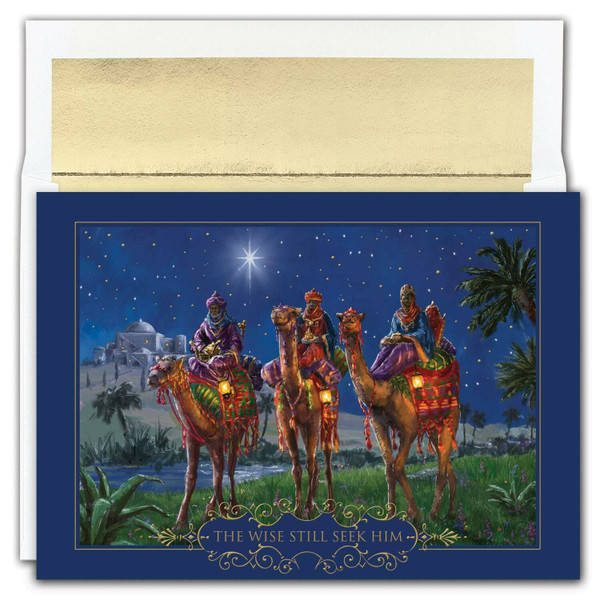 Masterpiece Studios Boxed Holiday Cards, Wisemen At Night (857800)