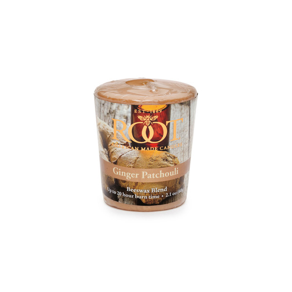 Root 20-Hour Votive Candles, Ginger Patchouli - Set of 6 (1545)
