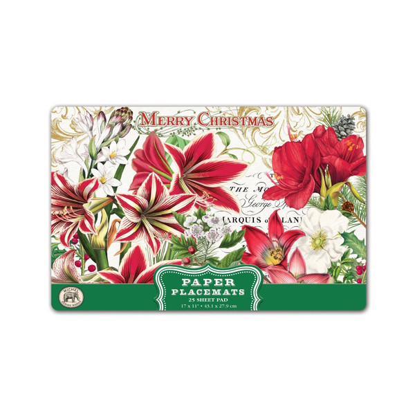 Michel Design Works Paper Placemats, Merry Christmas (PM346)