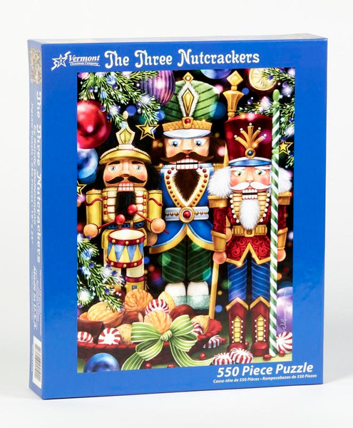 Vermont Christmas Company Jigsaw Puzzle, The Three Nutcrackers - 550 Piece (VC1123)