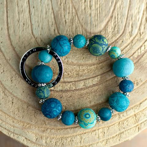 Jilzarah Laguna Blue Small Wrist Keychain