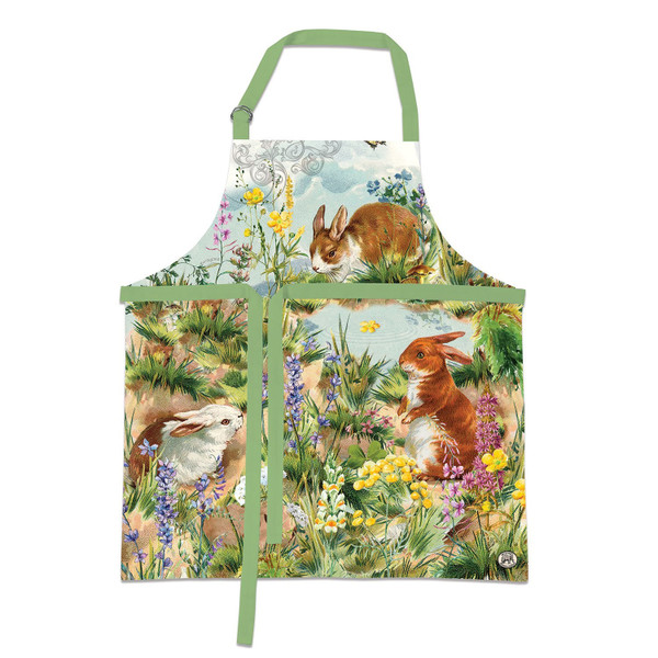 Michel Design Works Cotton Apron, Bunny Hollow (APR337)