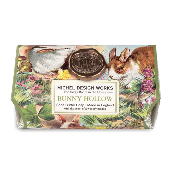Michel Design Works Large Bath Soap Bar, Bunny Hollow (SOAL337)