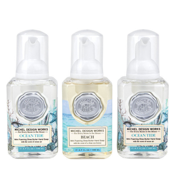 Michel Design Works Mini Foaming Hand Soap Set #12, Ocean Scents