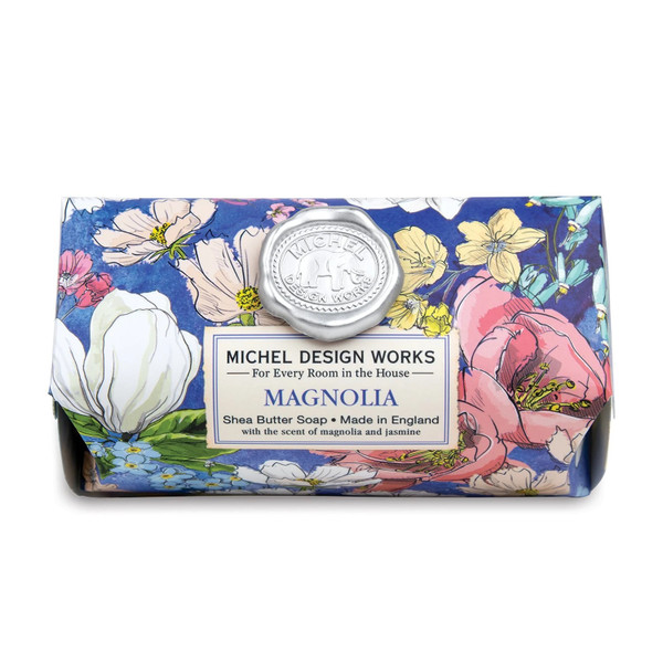 Michel Design Works Large Bath Soap Bar, Magnolia (SOAL353)