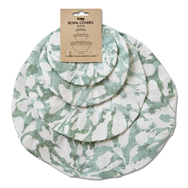 TAG Endless Summer Field Flowers Bowl Cover, Set of 4