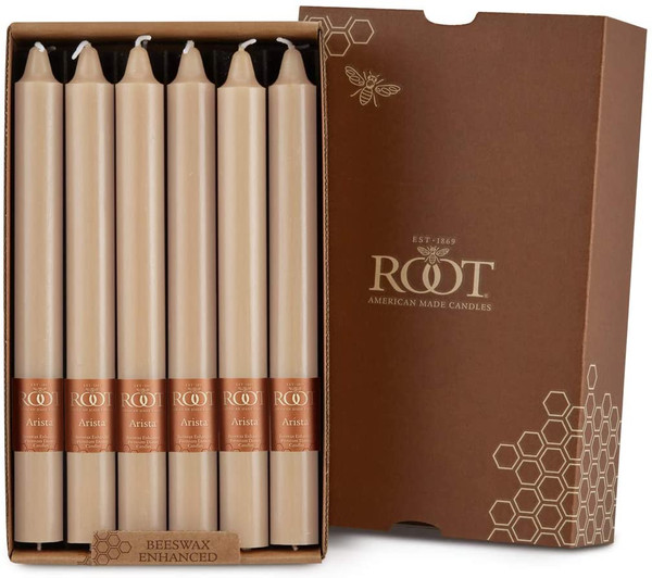Root Unscented Smooth 9" Arista Candles, Blossom - Box of 12 (897590C)