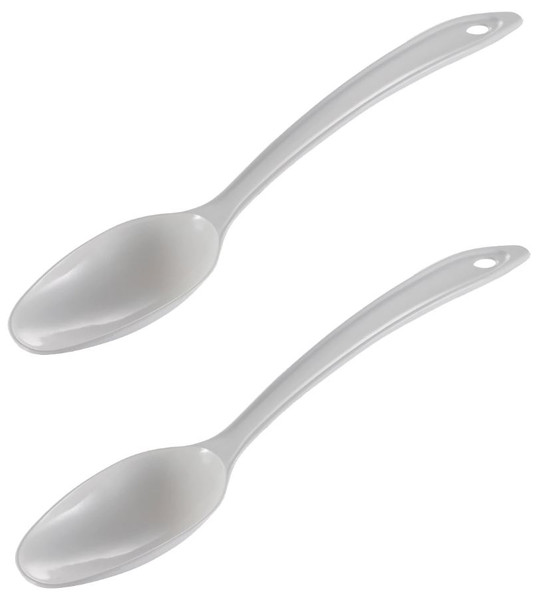 Gourmac 11" Nylon Spoons, White - Set of 2 (3700-2WH)