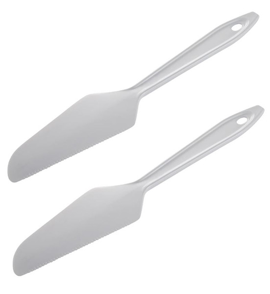 Gourmac 11" Nylon Spatula Knives, White - Set of 2 (3701-2WH)