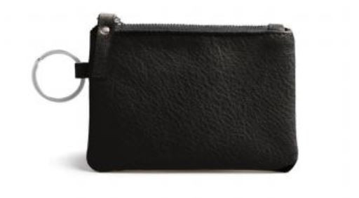 Burano Coin Bag/Keyring, Black