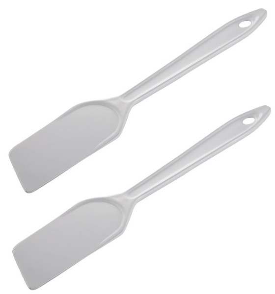 Gourmac 11" Nylon Spatula Scrapers, White - Set of 2 (3703-2WH)