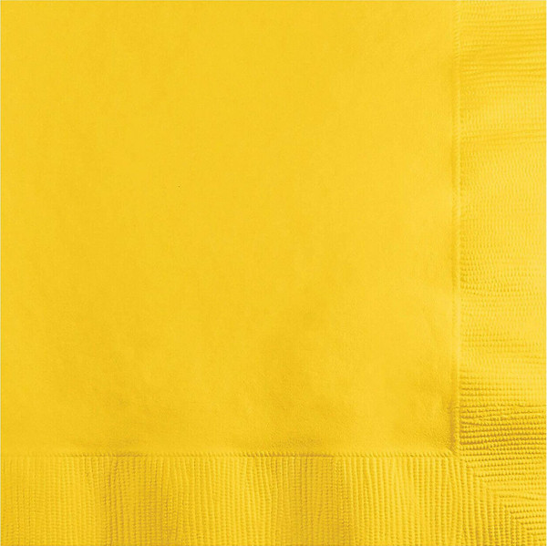 CEG Paper Luncheon Napkins, School Bus Yellow (581021B)