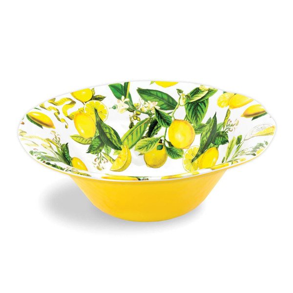 Michel Design Works Melamine Large Bowl, Lemon Basil