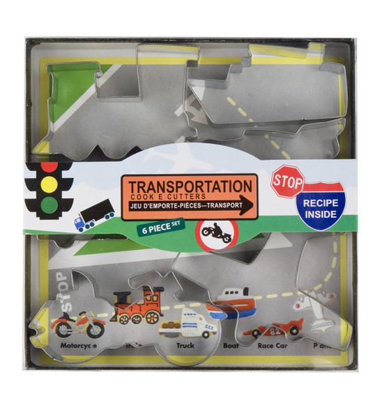 Fox Run Transportation Cookie Cutters, Box of 6 (36010)