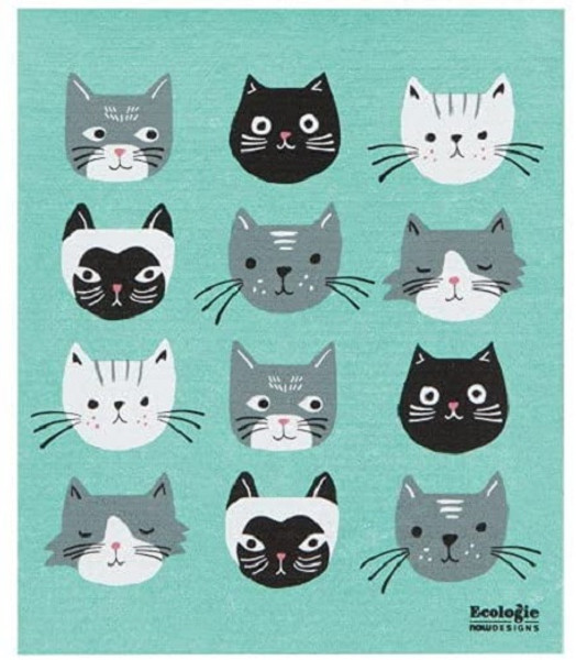 Now Designs Cat's Meow Swedish Towel