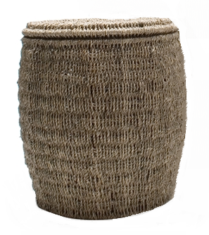 TAG Seagrass Storage Ottoman, Small