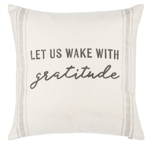 Ganz Pillow, Let Us Wake with Gratitude (ER64594)