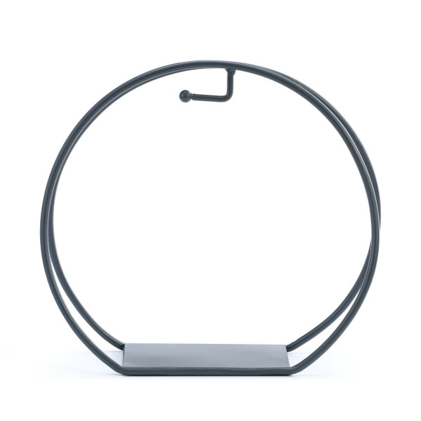 Demdaco Round Ornament Stand, Dark Gray