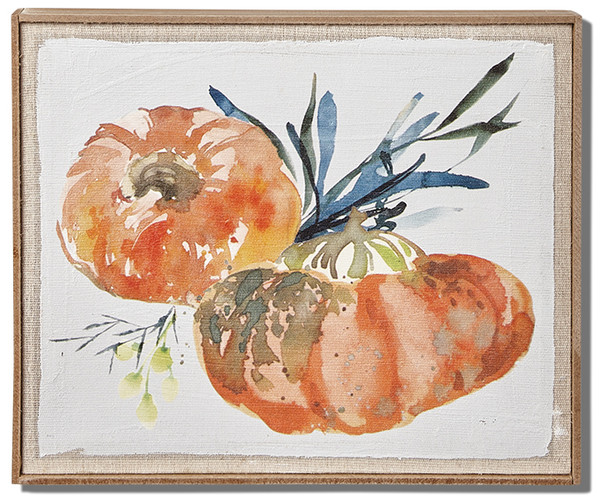 TAG Pumpkin Wall Art, Light Blue