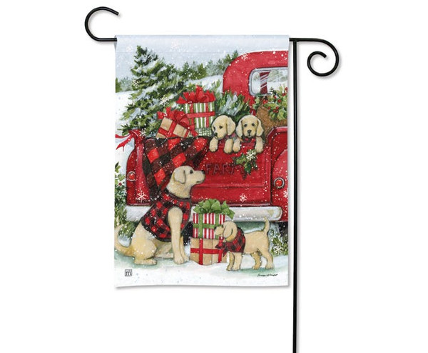 Studio M Garden Flag, Christmas Puppies (33175)