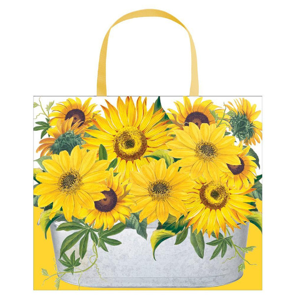 Caspari Large Gift Bag, Sunflowers (9799B3)