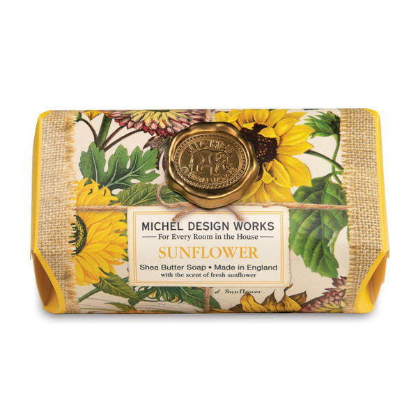 Michel Design Works Large Bath Soap Bar, Sunflower  (SOAL350)