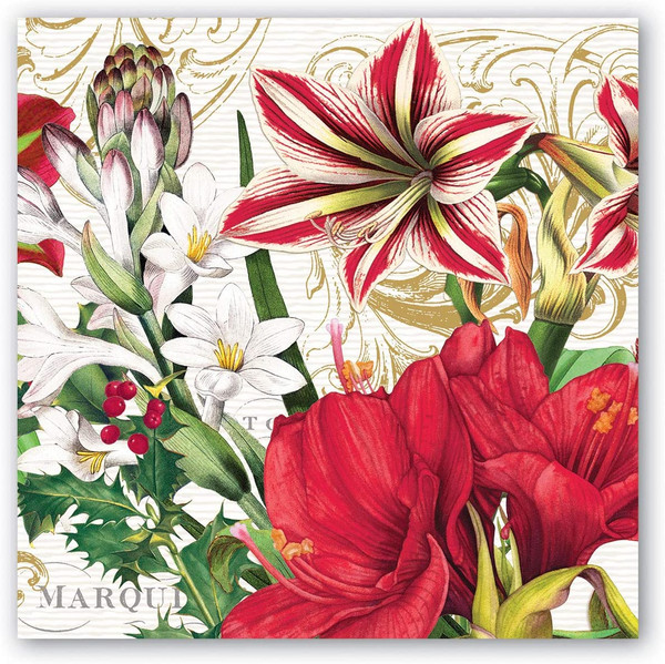 Michel Design Works Paper Beverage Napkins, Merry Christmas - 2 Packs (NAP346)