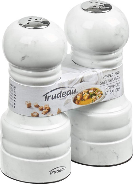 Trudeau Salt and Pepper Shakers, Marbled