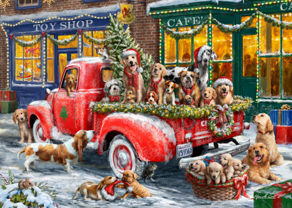 Vermont Christmas Company Boxed Christmas Cards, Doggone Christmas (BCR001)