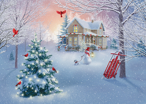 Vermont Christmas Company Boxed Christmas Cards, Home for Christmas (BMS003)