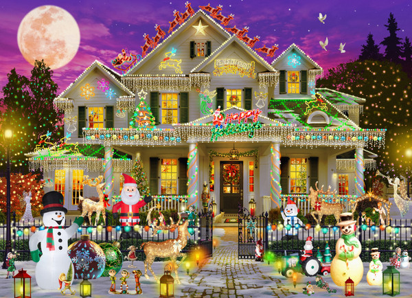 Vermont Christmas Company Jigsaw Puzzle, Happy Holidays (VC1140)