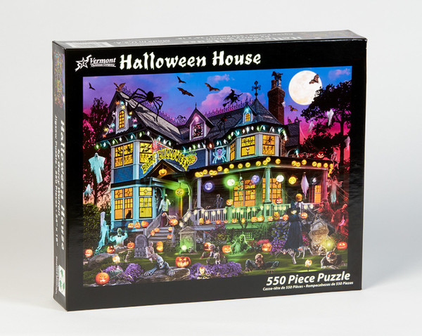 Vermont Christmas Company Jigsaw Puzzle, Halloween House - 550 Piece (VC1148)