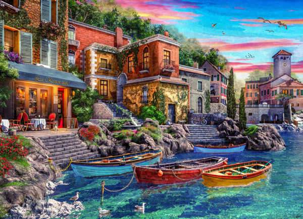 Vermont Christmas Company Jigsaw Puzzle, Lake Como (VC1189)