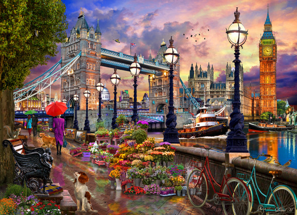 Vermont Christmas Company Jigsaw Puzzle, London Promenade (VC1201)