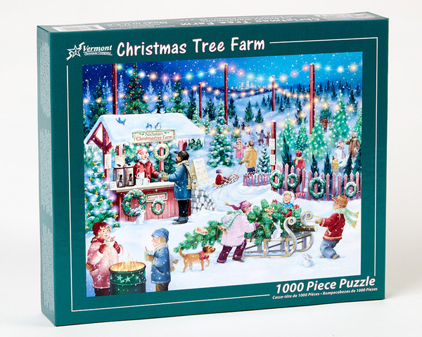 Vermont Christmas Company Jigsaw Puzzle, Christmas Tree Farm - 1000 Piece (VC167)