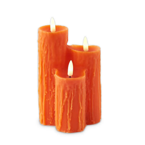 180 Degrees Halloween LED Candle Cluster, Orange (EM2350)