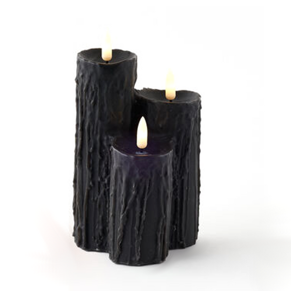 180 Degrees Halloween LED Candle Cluster, Black (EM2350)