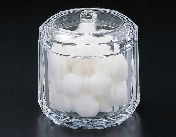Huang Acrylic Diamond-Line Cotton Ball Box (4505)