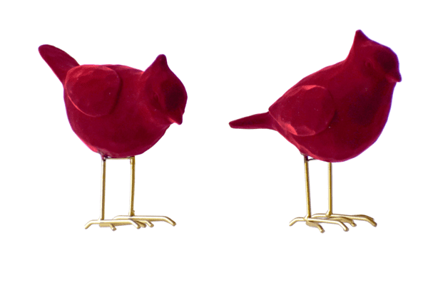 Midwest CBK Figurine, Burgundy Cardinal, Head Up