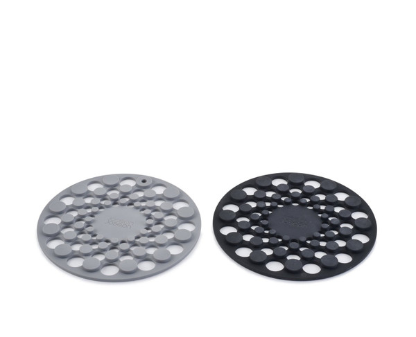 Joseph Joseph Spot-On™ Gray Silicone Trivets, Set of 2 (20174)