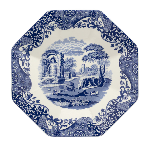 Portmeirion Spode Octagonal Platter, Blue Italian