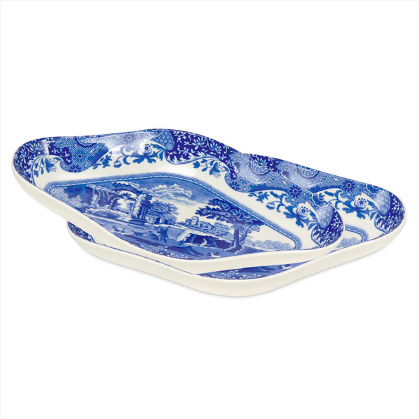 Portmeirion Spode Pickle Dish, Blue Italian, Set of 2 (1517226)